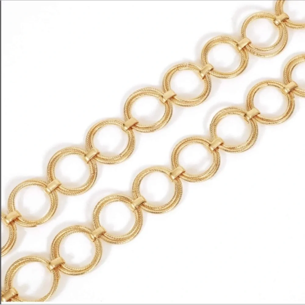 Vintage Metal Gold Chain Belt New